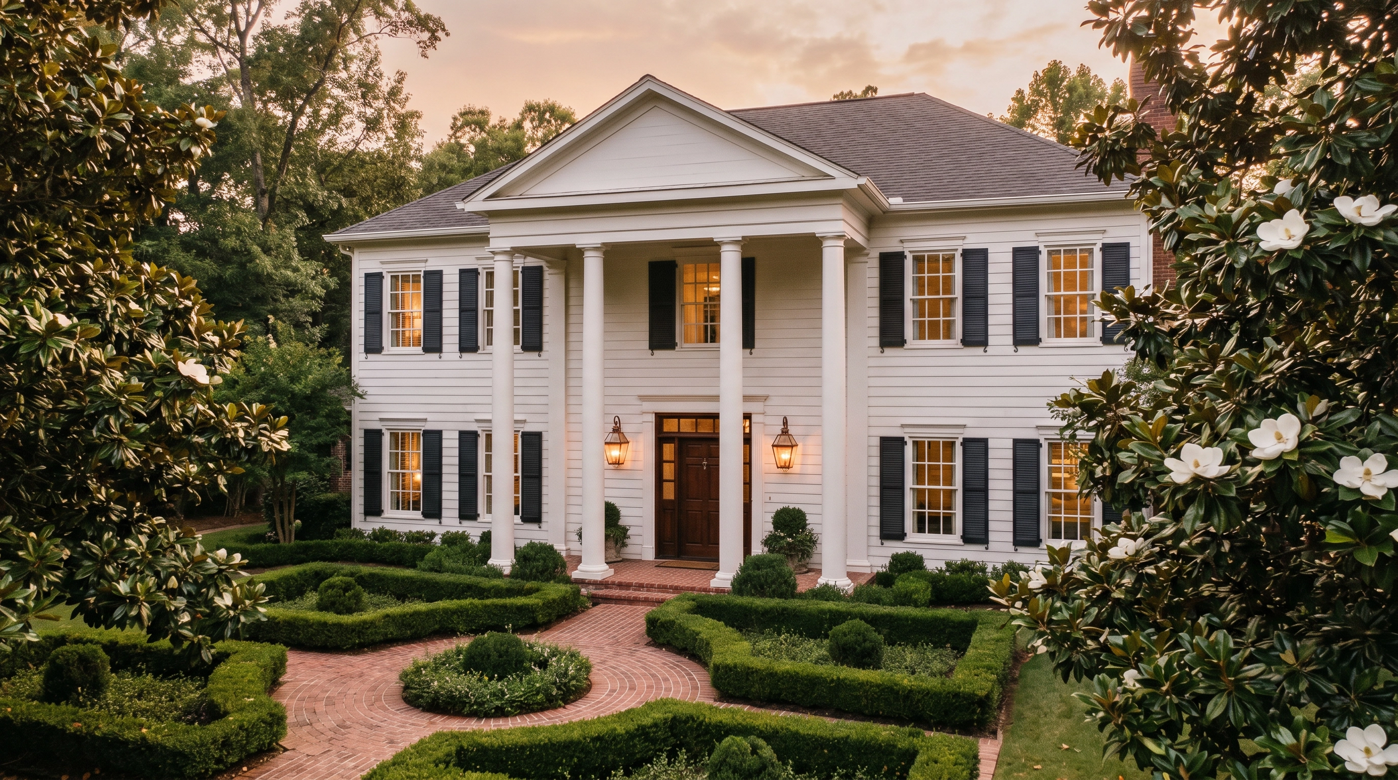Magnolia Hill Colonial — Full Exterior Repaint project in Chenal Valley, AR, Arkansas by Beams & Dreams Painting